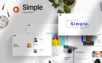 Simple Clean Presentation Template 2040