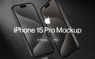 Apple iPhone 15 Pro Mockup