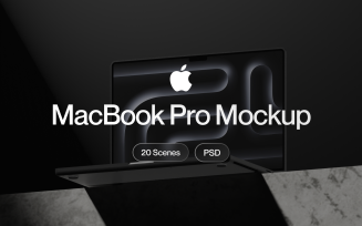Apple Macbook M3 Pro Mockup