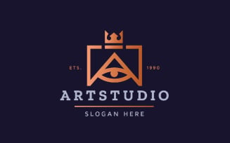 Art Studio Letter A Pro Logo