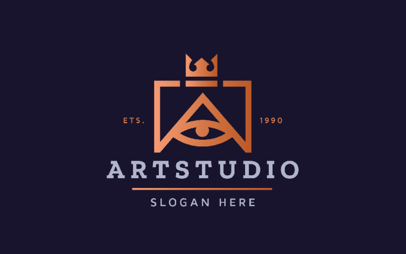 Art Studio Letter A Pro Logo Logo Template