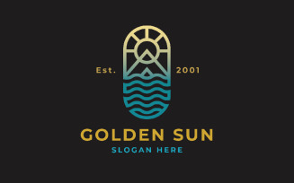 Golden Sun Travel Professional Logo