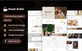 Kaapi Kadai Coffee Shop Figma Template