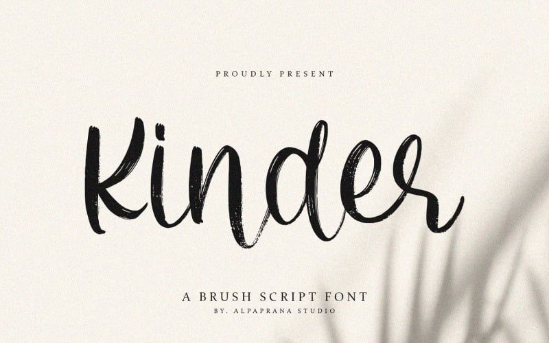 Kinder - Brush Script Font