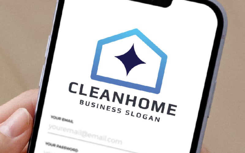 Pro Clean Home Company Logo Logo Template