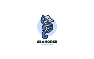 Seahorse Simple Mascot Logo 1