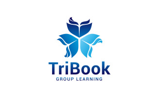 tri book logo, education, learning, online