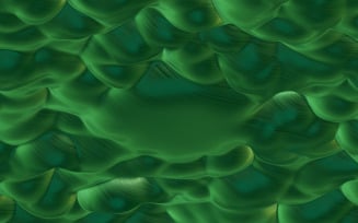 Abstract 3d Wavy Backgrounds Green Color