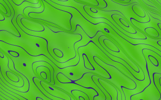 Abstract 3d Wavy Lines Background Green and Blue