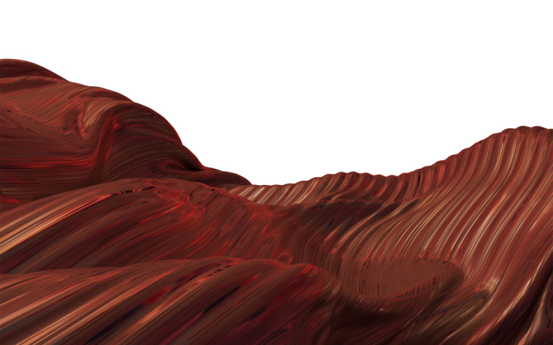 Abstract 3d Wavy Striped Backgrounds Warm Colors