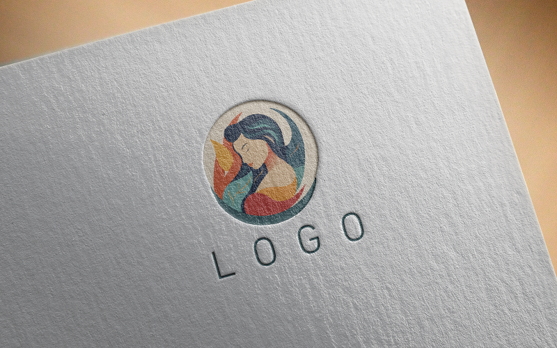 Elegant girl logo 14-0555-23 Logo Template