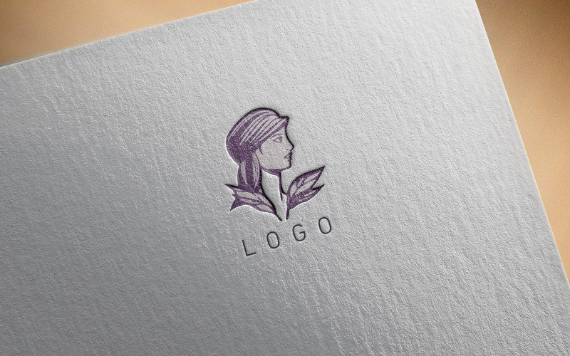 Elegant girl logo 16-0557-23 Logo Template