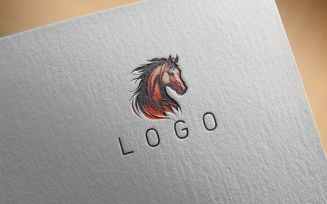 Elegant Horse Logo 9-0443-23