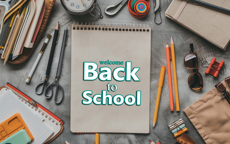 Back to school psd design Product Mockup