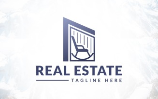 Calm And Relax Chair With Real Estate Logo
