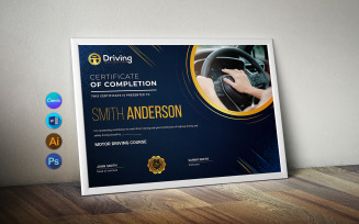 Canva Driving Training Certificate