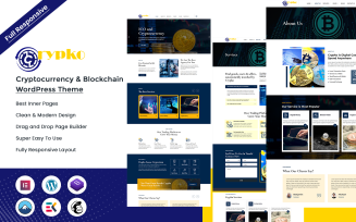 Crypko - Cryptocurrency & Blockchain WordPress Theme