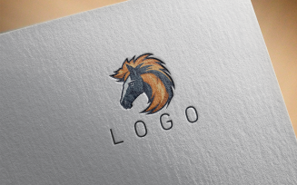 Elegant Horse Logo 14-0448-23