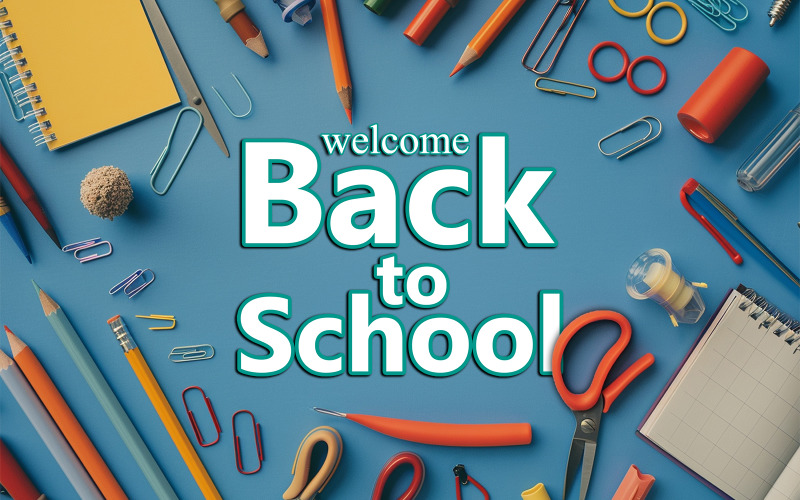Accessories design_Back to school psd design_Welcome back to school_Welcome back to school design Product Mockup
