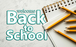 Back to school art_Back to school psd design_Welcome back to school_Welcome back to school design