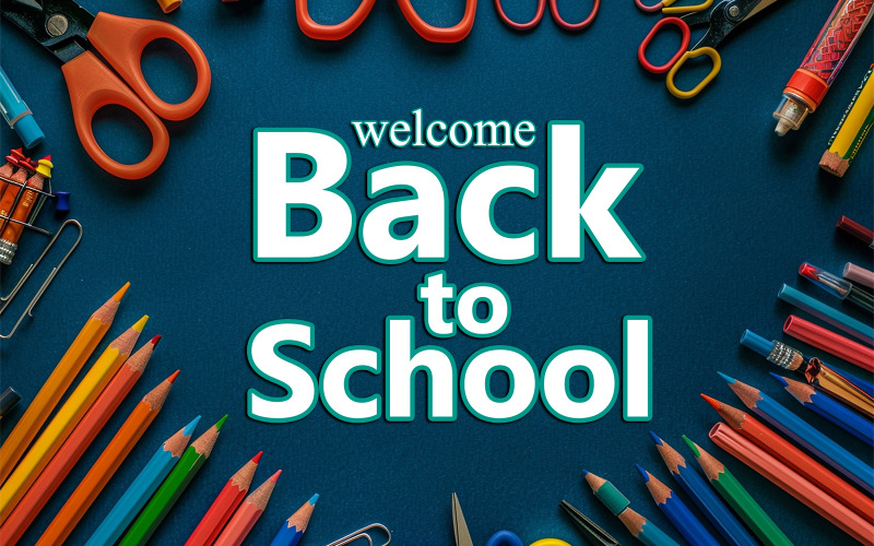 Back to school art design_editable back to school_back to school art_back to school psd Product Mockup