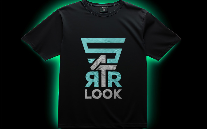 Black t-shirt mockup_t-shirt mockup_t-shirt logo mockup_black t-shirt logo mockup Product Mockup