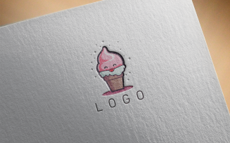 Elegant Ice cream Logo 7-0625-23
