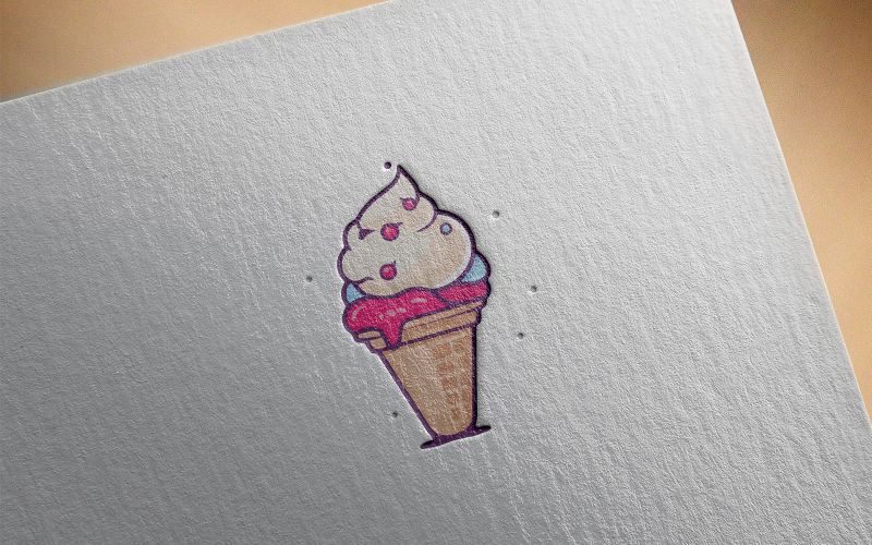 Elegant Ice cream Logo 8-0626-23 Logo Template
