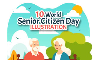 10 World Senior Citizen Day Illustration