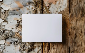 White Paper & Back To Wooden Background 286