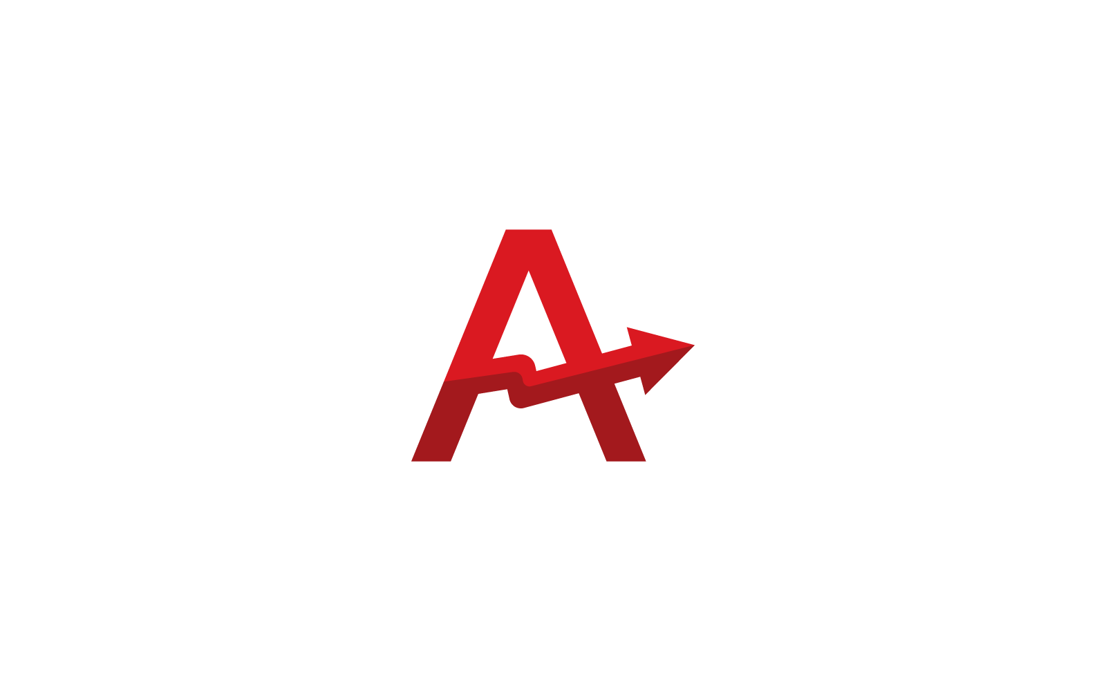A initial letter with arrow design illustration