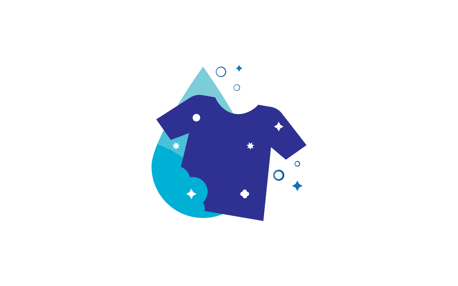 Ilustración de vector de icono de diseño de logotipo de lavandería
