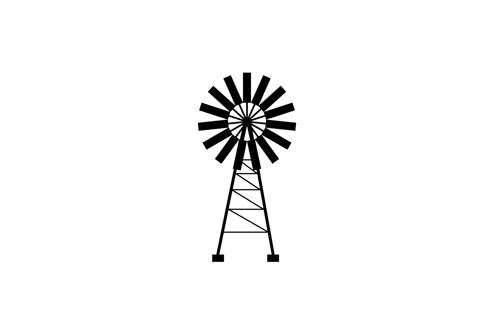 Ilustracja szablonu logo wektorowego projektu wiatraka