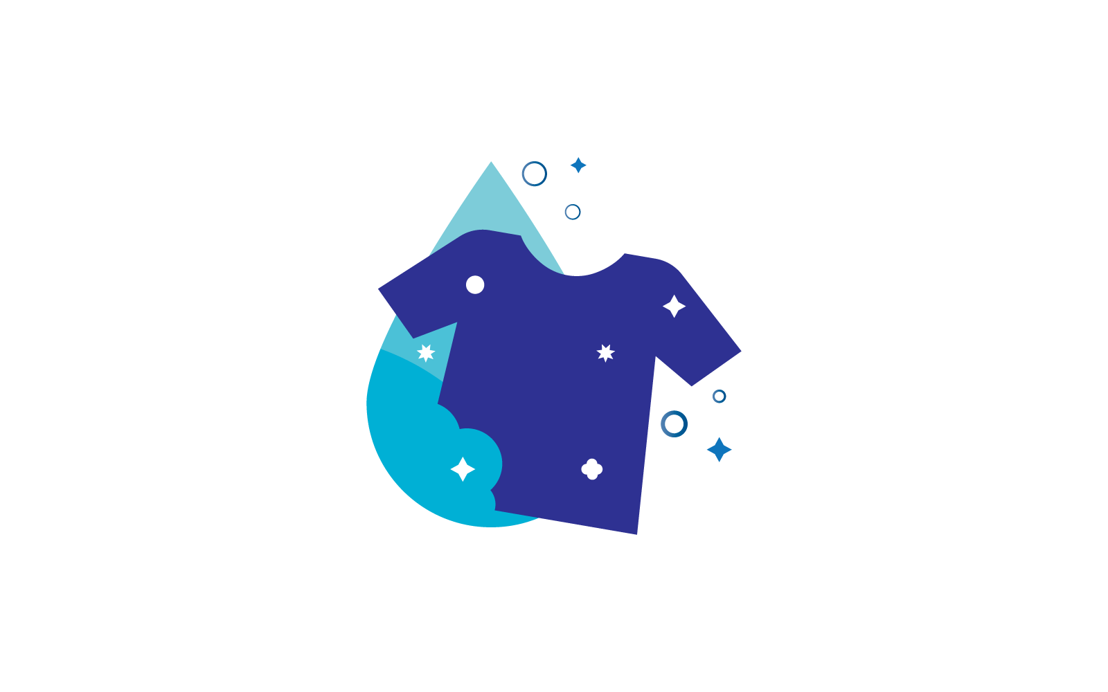 Laundry logo design icon vector illustration