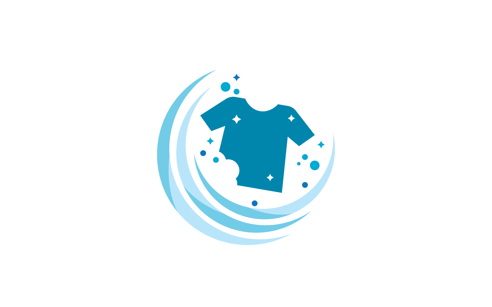 Laundry logo design vector illustration template