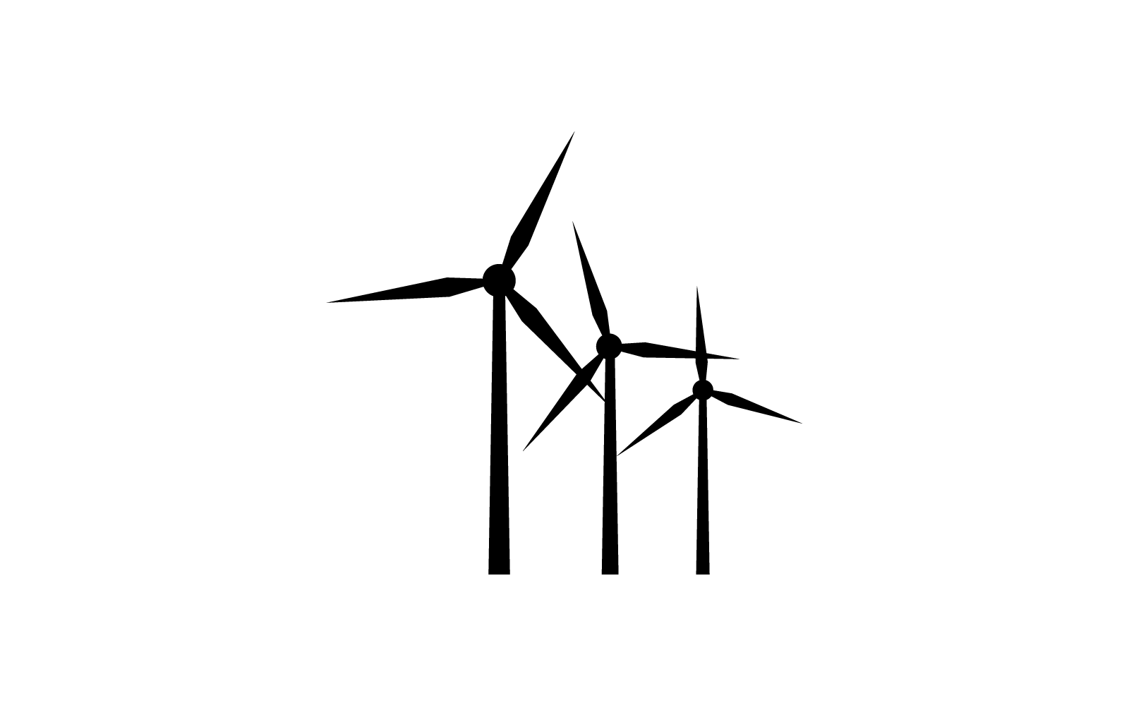 Modello di logo vettoriale dell&amp;#39;icona dell&amp;#39;illustrazione del disegno del mulino a vento
