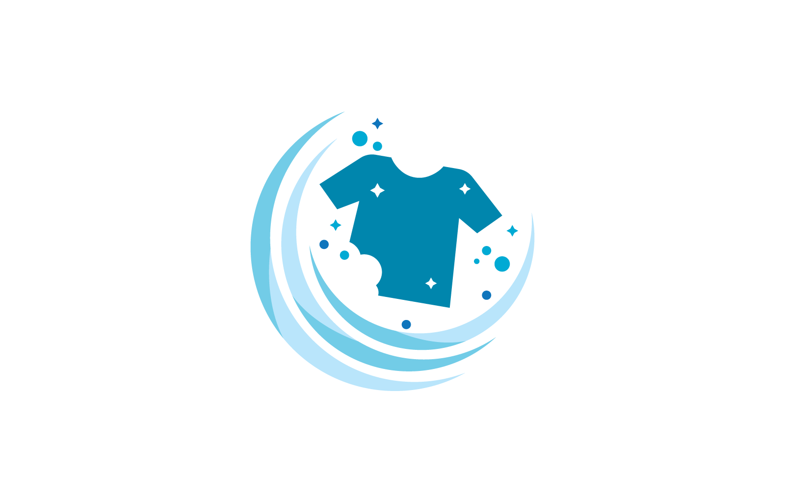 Szablon ilustracji wektorowych projektu logo pralni