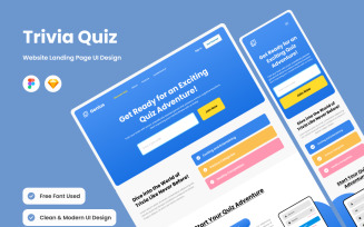 Genius - Trivia Quiz Landing Page V1