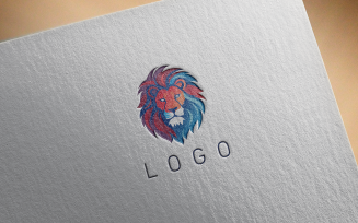 Modern Lion Logo 3-0166-23