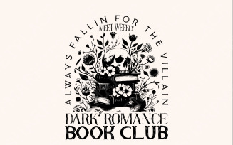 Dark Romance Book Club PNG, Book Lover, Bookish Png, Smut Lover Gift, Dark Romance Book, Spicy Book