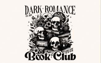 Dark Romance Book Club PNG, Book Lover, Bookish Png, Smut Lover Gift, Dark Romance Book