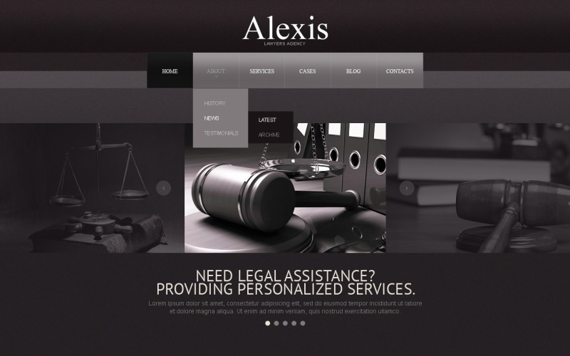 Law Firm Website Template