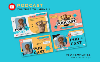Podcast YouTube Thumbnail Template