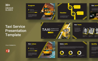 Taxi Service and Business PowerPoint Presentation Templates