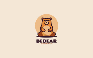 Bear Simple Mascot Logo Design 2