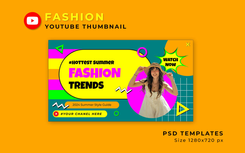Fashion Trends YouTube Thumbnail Social Media