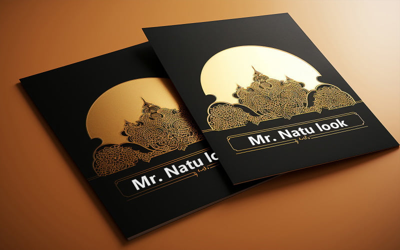 Greeting card_invitation card design_greeting card mockup Product Mockup