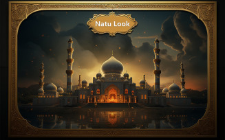 Islamic frame mockup design