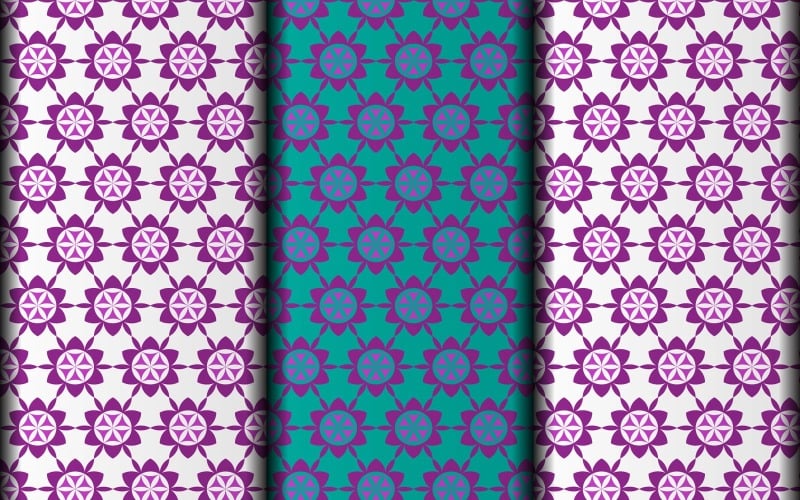 Seamless floral customize pattern design template. Pattern
