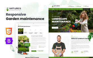 Nature Vista - Landscape Gardening HTML5 Landing Page